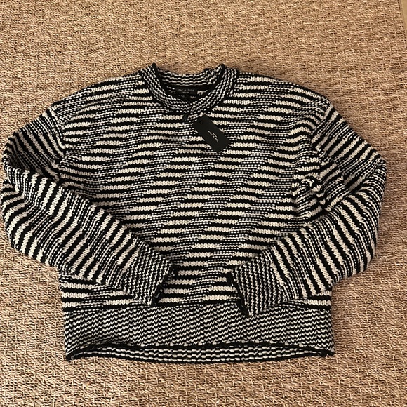 NWT Rag & Bone 100% Wool Willow Stripe Sweater - Picture 3 of 6